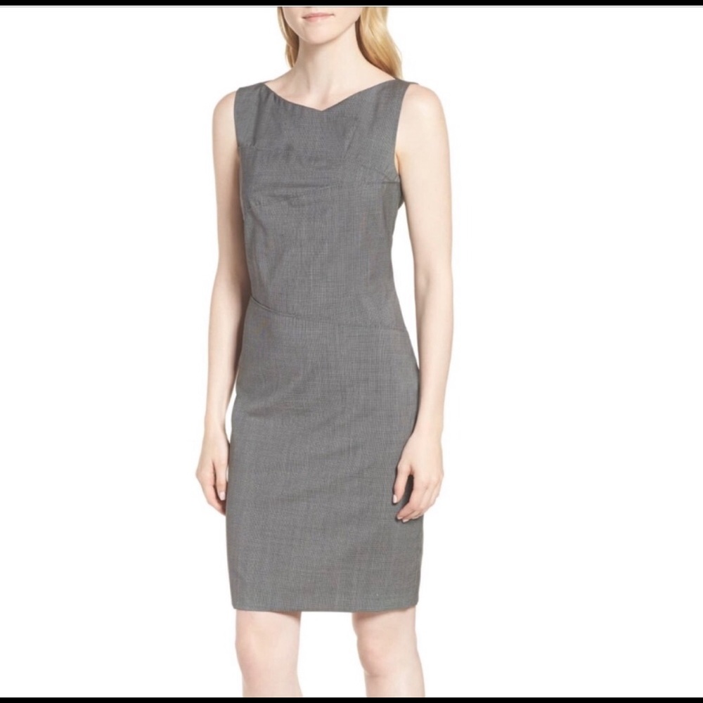 Hugo BOSS Mini Check Houndstooth Disien Dress NWOT